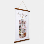 月次フォトベビー初年度 吊り下げ型タペストリー (傾斜あり)