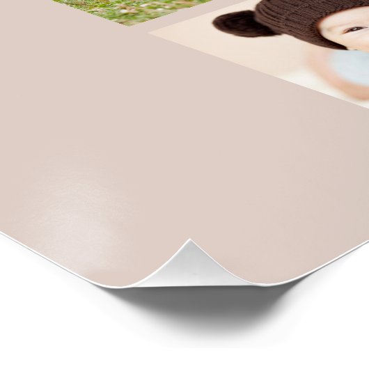 月次フォトベビー最初の誕生日 ポスター (コーナー)