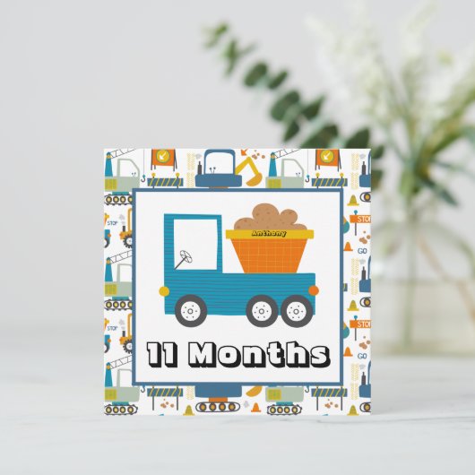 月次マイパーソナライズされたルストーンマーカー名の指定 招待状 (スタンド正面)