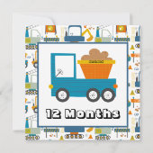 月次マイパーソナライズされたルストーンマーカー名の指定 招待状 (裏面)