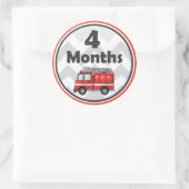 月次マイルストーンステッカー – ベビー月から月 ラウンドシール (バッグ)