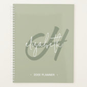 月次モノグラム プランナー手帳 (正面)