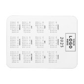 月次ロゴミニマル2025カレンダー マグネット (横)