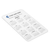 月次ロゴミニマル2025カレンダー マグネット (右側)