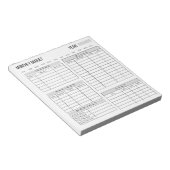 月次予算プランナーメモ帳 ノートパッド (アングル)