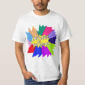 月次労働者スーパースター職最高の務員 Tシャツ (正面)