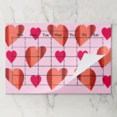 月次空白のプランナーグラフ(週の日付き) ペーパーパッド (折り畳み)