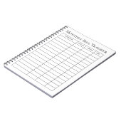 月次請求書トラッカー・ノート ノートブック (左側)