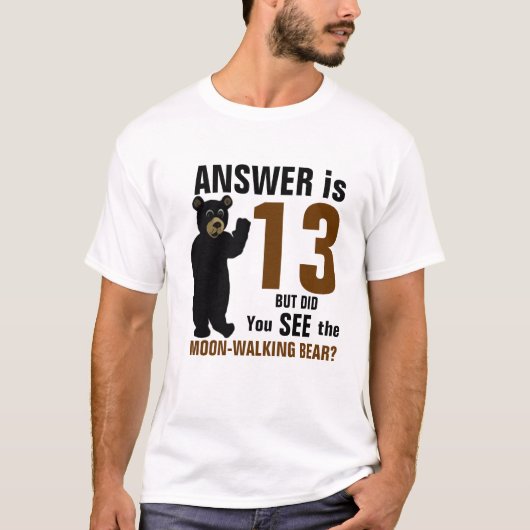 月歩くくまのワイシャツ Tシャツ (正面)