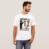 月歩くくまのワイシャツ Tシャツ (正面フル)