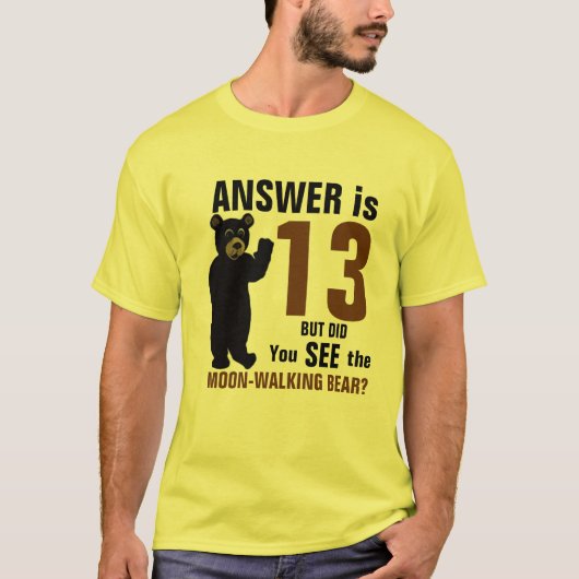 月歩くくまのワイシャツ Tシャツ (正面)