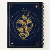 月段のヘビ – 黄金の奥深いデザート ノートブック (裏面)