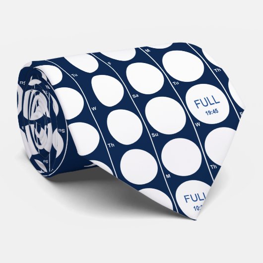 月段階のタイ ネクタイ (ロール)