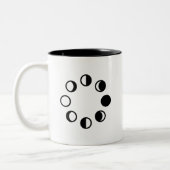 月段階のピクトグラムのマグ ツートーンマグカップ (左)