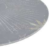 月淡い色のバースト カッティングボード (角)