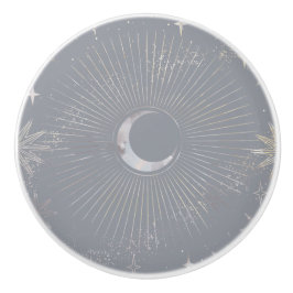 月淡い色のバースト セラミックノブ