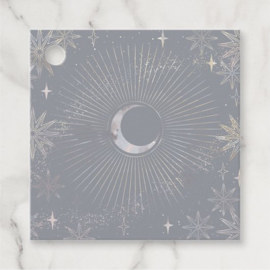 月淡い色のバースト フェイバータグ (正面)