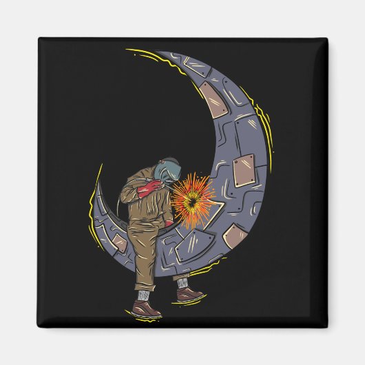 月溶接 マグネット (正面)