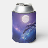 月照イルカ:夜の海ファンタジー 缶クーラー (缶裏面)