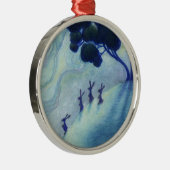 月照ウサギ メタルオーナメント (右)