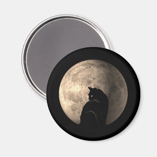 月猫 マグネット (正面/裏面)