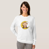 月獣猿甘い動物のサル子供へ Tシャツ (正面フル)