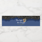 月生まれたばかりのの赤ちゃんシャワーに星夜空クマ ペットボトルラベル (シングルラベル)