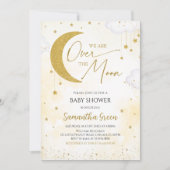 月男女兼用の赤ん坊のシャワーを浴びる 招待状 (正面)