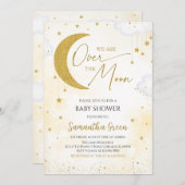 月男女兼用の赤ん坊のシャワーを浴びる 招待状 (正面/裏面)