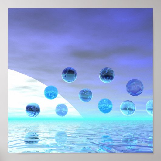 月疑問に思光、抽象芸術の旅 ポスター (正面)