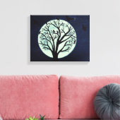 月白熱［赤熱］光を放つ光（旧ツリーとカラス） キャンバスプリント (インサイチュ (リビング))