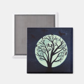 月白熱［赤熱］光を放つ光（旧ツリーとカラス） マグネット (正面/裏面)