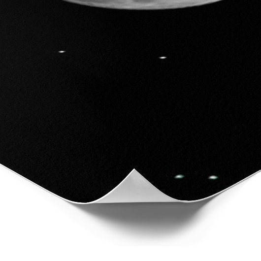 月相と星 ポスター (角)