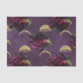 月相と紫のバラ |ゴージャスなニューエイジ 薄葉紙 (正面)