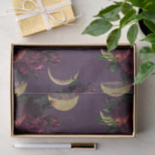 月相と紫のバラ |ゴージャスなニューエイジ 薄葉紙 (ギフト)