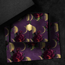 月相と紫のバラ |ゴージャスなニューエイジ