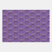 月相と黄道シンプル天紫 ラッピングペーパーシート (正面)