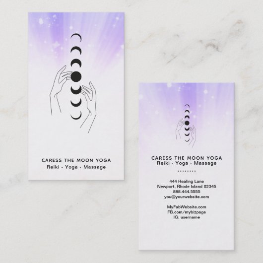 *~*月相を愛撫+手天上の 名刺 (正面/裏面)