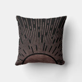 月相アーチ抽象芸術太陽と太陽光線セット, 1/6 クッション (裏面)