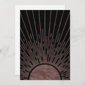 月相アーチ抽象芸術太陽と太陽光線セット, 1/6 シーズンカード (正面/裏面)