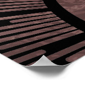 月相アーチ抽象芸術太陽と太陽光線、1/6 ポスター (角)