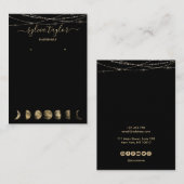 月相イヤリングフレーム表示ロゴを追加ブシン 名刺 (正面/裏面)