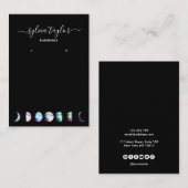 月相イヤリングフレーム表示ロゴを追加ブシン 名刺 (正面/裏面)