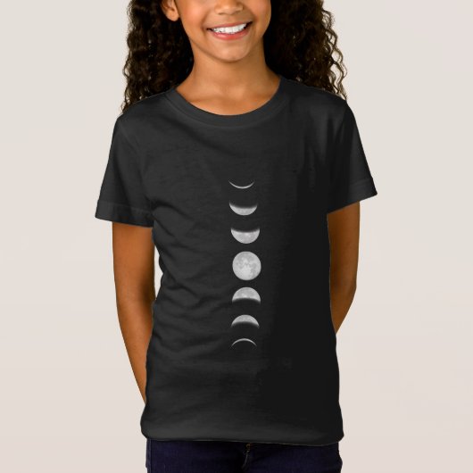 月相カッコいい天文学 Tシャツ (正面)