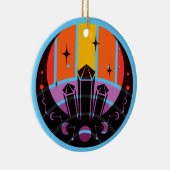 月相ジェムストーンスターズサンセット セラミックオーナメント (右)