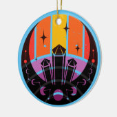 月相ジェムストーンスターズサンセット セラミックオーナメント (左)