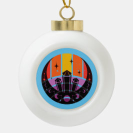 月相ジェムストーンスターズサンセット セラミックボールオーナメント