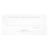 月相スパサロンギフト証明書 ラックカード (裏面)