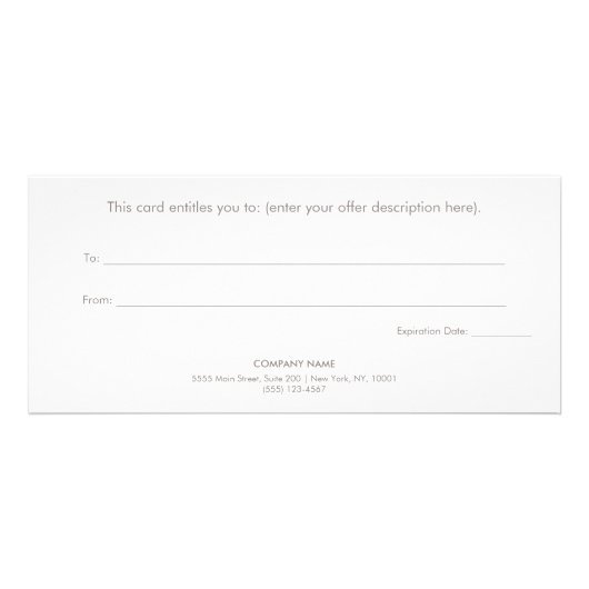 月相スパサロンギフト証明書 ラックカード (裏面)