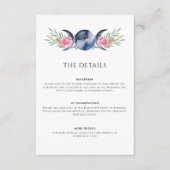 月相ピンクフローラ形而上学的結婚物 エンクロージャーカード (正面)